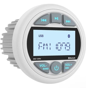 Marine Stereo Boat Radio Bluetooth Waterproof FM AM Digital Media Audio Player - Picture 1 of 6