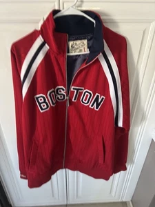 Boston Red Sox 1904 MLB Béisbol Mitchell & Ness Cremallera Completa Chaqueta de Pista - Para Hombre L - Imagen 1 de 4