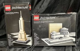 Lego Architecture Lot Of 2: Empire State Building, Solomon Museum (21002, 21004)