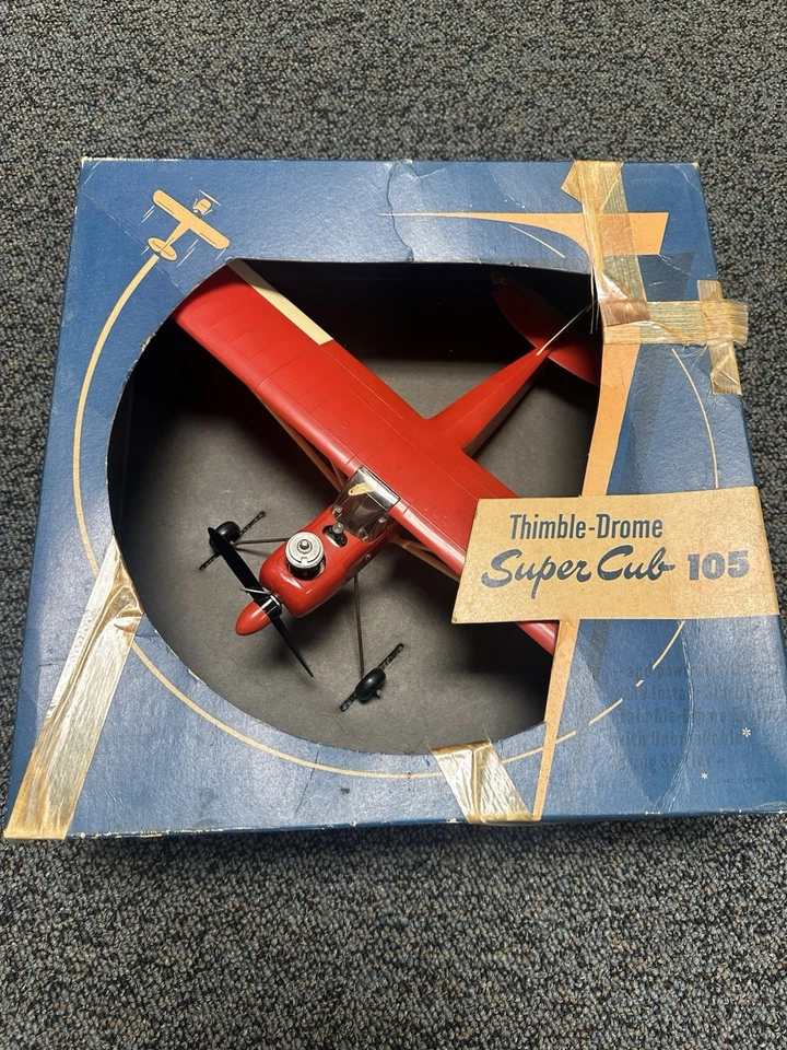 Vintage Cox Super Cub 105 (C52-795) Control-Line Airplane – Unused, Original Box - Image 1 of 4