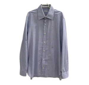 Barba Napoli Shirt 44 / 17½ - Striped 100% Cotton Made in Italy Dress Shirt #C7 - Picture 1 of 10