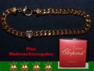 Chopard Happy Diamonds Armband Herz Gold 750 19,50g knapp 17,5cm 1 Diamant +Etui - Bild 1 von 4