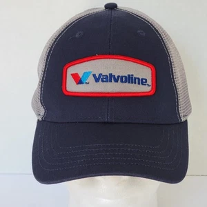 Valvoline Patch Dark Blue & Gray Meshback Snapback Baseball Cap Hat - Picture 1 of 8