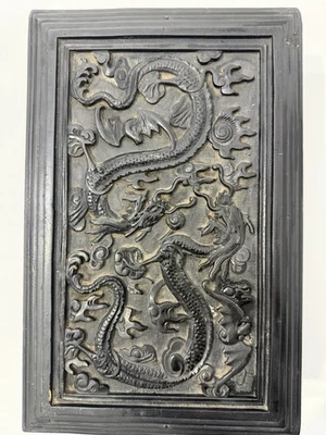 Joyero dragón chino tallado, caja de almacenamiento, buzón, almacenamiento de papel Foto 1 de 4