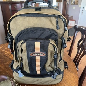 Vintage 90s Timberland Leather Canvas Luggage Backpack w/Removable Backpack - Bild 1 von 12