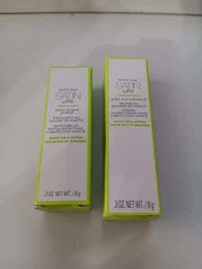 Lot of 2 Mary Kay Satin Lips SHEA BUTTER BALM & SCRUB White tea & Citrus BNIB - Picture 1 of 2