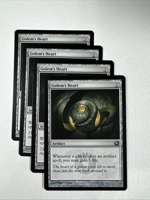 [X4] Golem's Heart - NM/MINT (Playset) Regular #161 Scars of Mirrodin MTG - Image 1 of 2