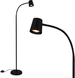 BRILONER – Lampada da terra, piantana, lampada pavimento, pulsante a Nero  - Foto 1 di 7