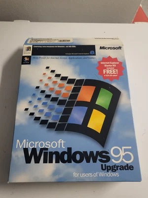 Sealed CD) Microsoft Windows 95 OS 3.5" Floppy MS-DOS PCs RARE 1995 USA (13 Disc - Image 1 of 4