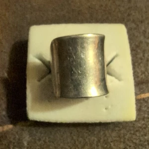 Vintage 925 Sterling Silver Cigar Band Ring - Picture 1 of 4