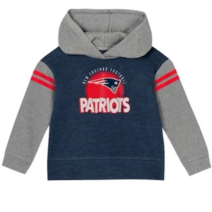 NFL Toddler New England Patriots Club House Hoodie Girls Size S-4 NWT - Picture 1 of 7