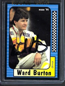 WARD BURTON - TARJETA DE NOVATO AUTOGRAFIADA - 1991 MAXX - TARJETA #123 [ R- 7] - Imagen 1 de 1