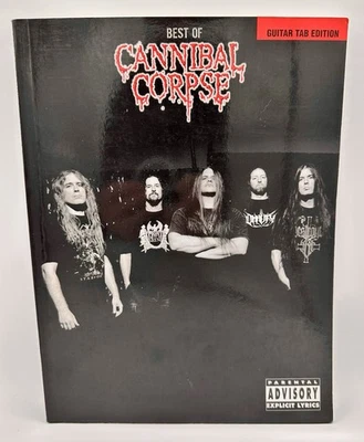 Best of Cannibal Corpse Guitar Tab Vocal Sheet Music Lyrics 13 Metal Songs Book - Image 1 of 3