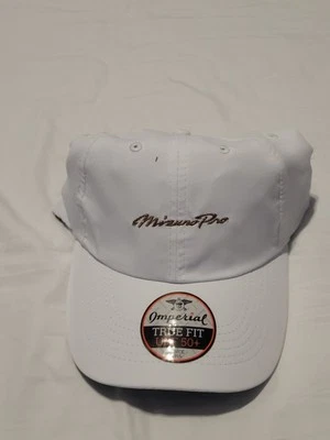Gorra de béisbol Mizuno Pro Imperial True Fit UPF 50+ blanco bronce letras Foto 1 de 4