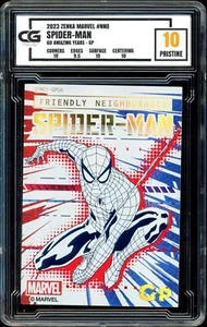 2023 Zenka Marvel Spider-Man 60 Amazing GP GP06 RARE Spider Man CG 10 PRISTINE - Picture 1 of 2