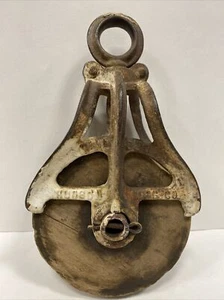 Vintage Hudson Manufacturing Company Cast Iron Pully Mall 823 Free Shipping - Picture 1 of 12