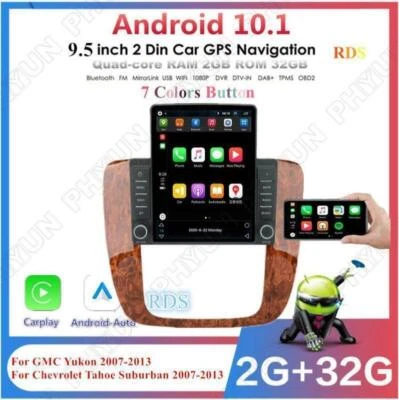 Radio estéreo de coche 9,5" vertical Android 10.1 GPS 2+32G para Buick Enclave Hummer H2 Foto 1 de 4