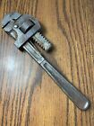 Vintage Ben Hur 10&quot; inch Adjustable Pipe Wrench Drop Forged Steel USA Benhur