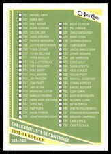 2013-14 O-Pee-Chee Checklist 101- #497