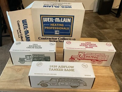 Ertl Weil-Mclain 1995 colección contratista serie no. Camiones 6 bancos diecast Foto 1 de 3