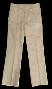 Flynn O'Hara Uniform Pants Girls Flat Front Slacks Khaki Adjust Waist 12 Regular - Picture 1 of 8