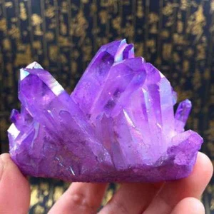 Purple Natural Quartz Cluster Crystal Quartz Cluster Gem Stone Healing Specimen - Picture 1 of 5