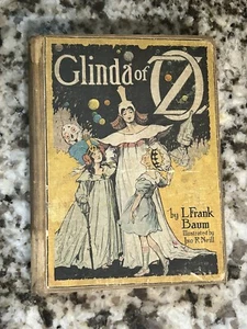 1920 Hardcover Book Glinda of OZ - L. Frank Baum -Poor Shape 2 Book Plates Loose - Picture 1 of 7