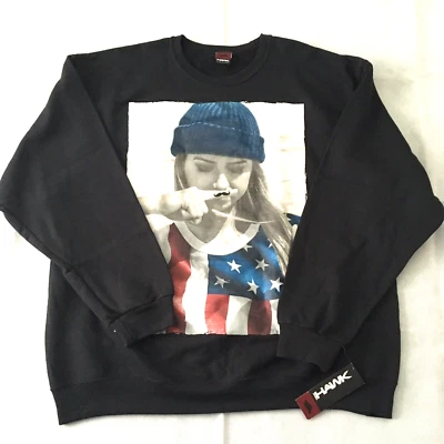 Suéter Tony Hawk Adulto Extra Grande Negro Gráfico Pullover Mangas Largas Foto 1 de 4