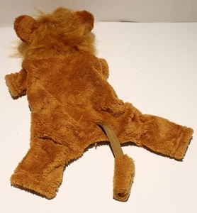 Dog Lion Sweater Coat Clothes Hoodie Hooded Halloween Costume Plush 9" Back - Picture 1 of 6