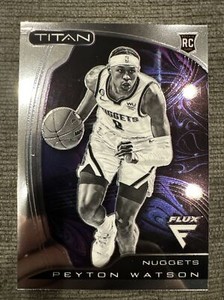 2022-23 Panini Flux Basketball Peyton Watson RC Titan Sp
