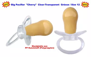 ABDL ADULT "CHERRY" CIFIER misura/size 12 piastra bocca 85 x 60 mm - Clear - Foto 1 di 1