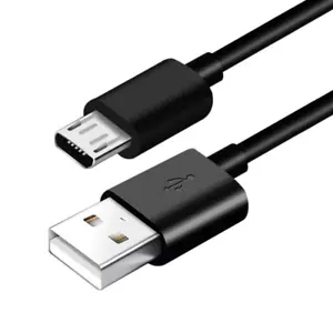 Neuf 1m Micro USB Câble Charge Mâle Vers Mâle B Chargeur Noir Câble #905 - Photo 1 sur 4