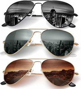Classic Aviator Sunglasses for Men Women Driving Sun Glasses Polarized Lens - Picture 1 of 7