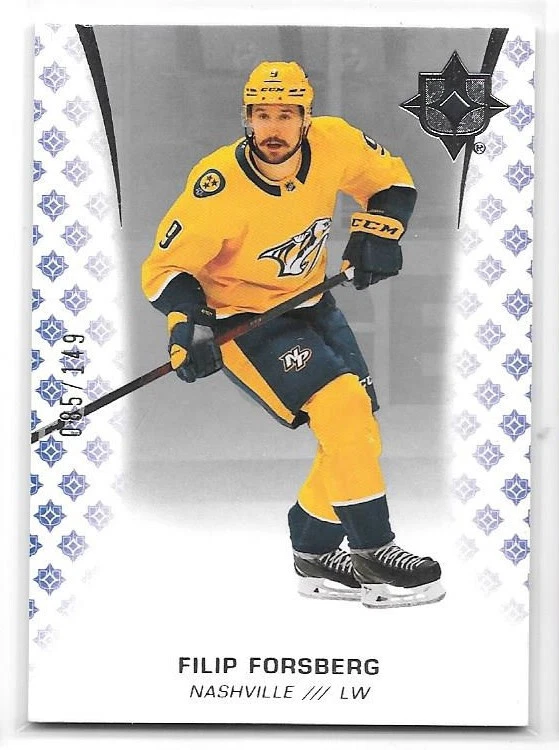2020-21 Upper Deck Ultimate Collection #14 Filip Forsberg /149 - Image 1 of 2