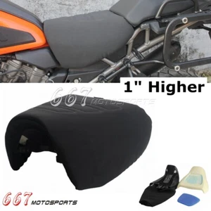 High Solo Seat W/ Gel Pad for Harley Pan America 1250 RA1250 RA1250S 2021-2024 - Picture 1 of 9