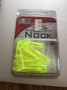 BOHNING BLAZER DOUBLE LOCK NOCK 12 PACK 6074BB LIME NEW-SHIPS SAME BUSINESS DAY - Picture 1 of 2