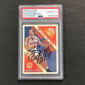 2013-14 NBA Hoops Spark Plugs #9 Steve Novak Signed Card AUTO 10 PSA Slabbed Rap - Bild 1 von 2