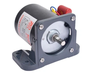 220V Gear Reduction Motor AC Permanent Magnet Synchronous Motor w/ Mount 68KTYZ - Bild 1 von 4