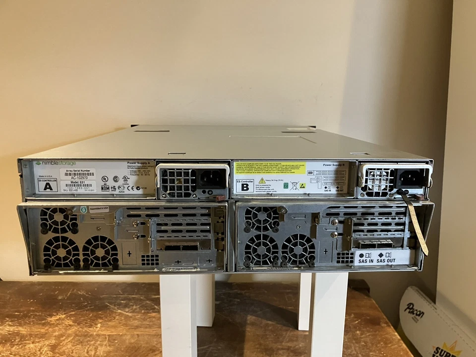 Nimble Storage CS200, CS400, ES1 3U Array, 2x SAS Controllers, 16x 3.5" Bays - Image 1 of 4