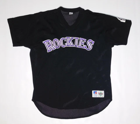 Vintage 1993 COLORADO ROCKIES Authentic Russell MLB Diamond Collection Jersey 48 Cover