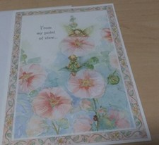  Becky Kelly Hallmark Greeting Card - Fairies on Flowers 5 1/2" x 8"