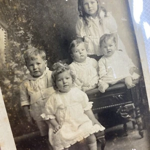Central Texas Vintage Photo Portrait five children studio pic - Picture 1 of 22