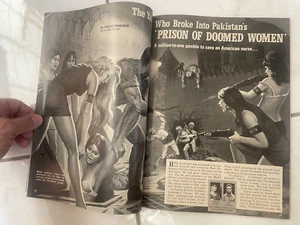 1975 MEN Magazine Pulp Sex pinups Prison Of Doomed Women Combat Adventure - Picture 1 of 14