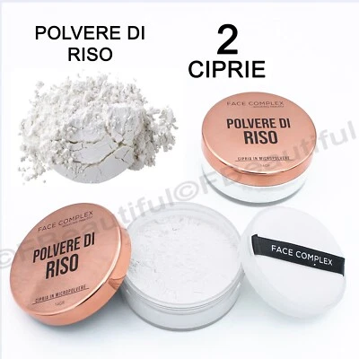 2 Polvere di Riso Cipria in micro polvere professionale Face Complex Rice Powder