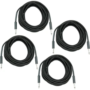 Musician's Gear Braided Instrument Cable 1/4" 4-Pack 20 ft. Black - Picture 1 of 2
