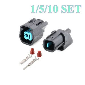1 Pin Automotive Knock Sensor Horn Connector Plug Socket Kit for Honda Toyota - Picture 1 of 3