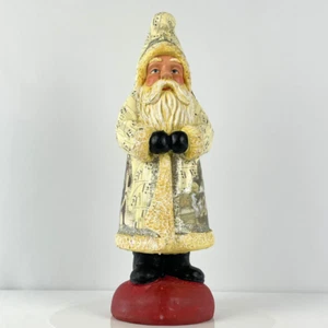 Vintage Paper Mache Santa Claus Christmas Figurine Statue 16” St. Nicholas Large - Picture 1 of 11