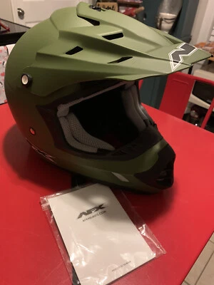 Nuevo Casco Offroad AFX FX-17 Flat Olive Drab MX Oliva/Verde MD Foto 1 de 4