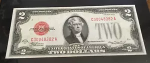 1928 D $2.00 RED SEAL MULE NOTE BOTTOM #273 AU CA block - Picture 1 of 2