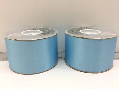 2 - McGinley Satin Acetate Ribbon 2 1/2" x 50 Yards Blue - Image 1 of 4